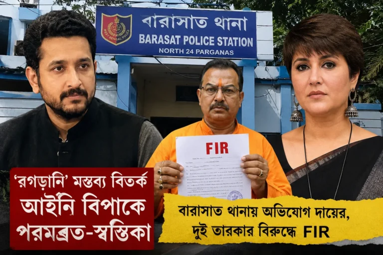 পরমব্রত-স্বস্তিকার বিরুদ্ধে বারাসাত থানায় অভিযোগ, ‘রগড়ানি’ মন্তব্য ঘিরে নতুন বিতর্ক