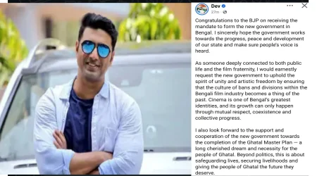 নতুন সরকারকে শুভেচ্ছা, ঘাটাল মাস্টার প্ল্যানের দাবি তুললেন দেব